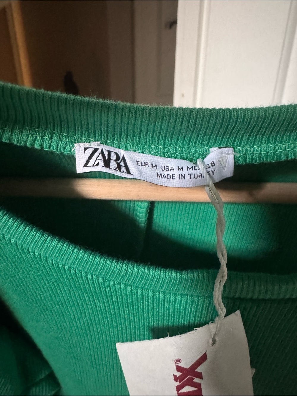 Zara Green Ruffle Sleeve Casual Dress - Picture 3 of 3